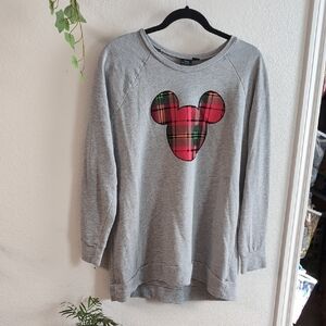 Disney Gray Mickey Mouse Sweatshirt Size 10/12
